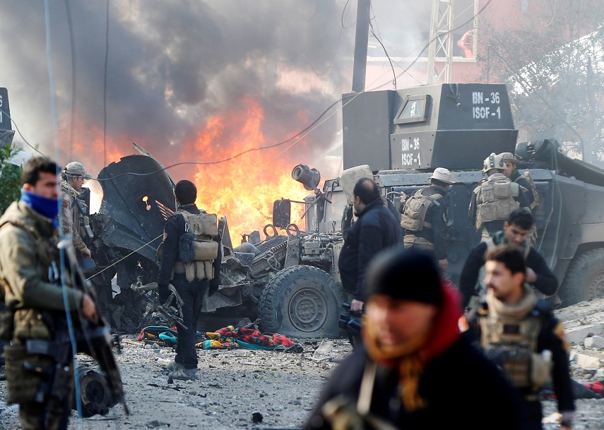 La coalición felicitó a las fuerzas iraquíes por lograr su cometido de liberar Mosul (Reuters)