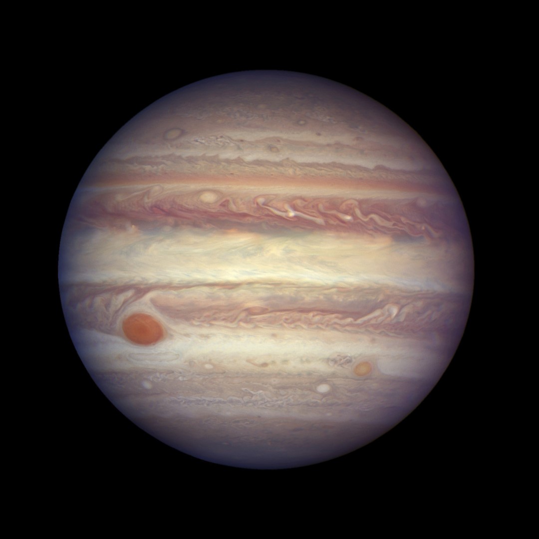 NASA difunde nuevas imágenes de la Gran Mancha Roja de Júpiter