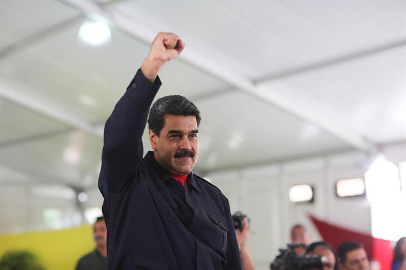 Nicolás Maduro durante un acto de gobierno en Caracas