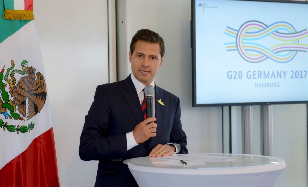 Enrique Pena Nieto, Llega, Mexico, Finalizar, Cumbre G20, Alemania
