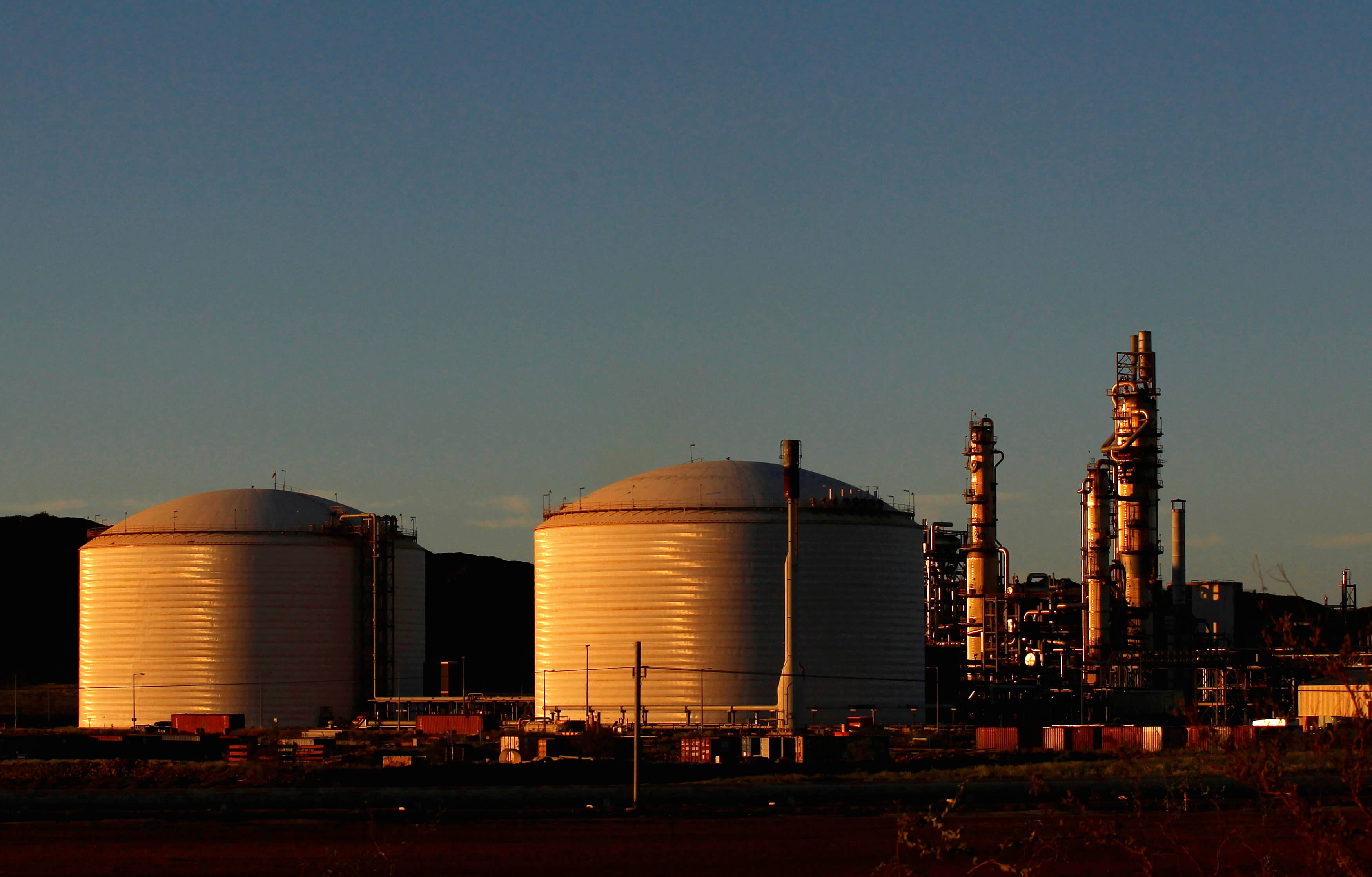 Planta de gas de petróleo en Australia Occidental