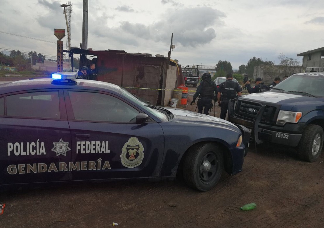 PF en carretera de Texcoco. (Twiter Policia Federal)