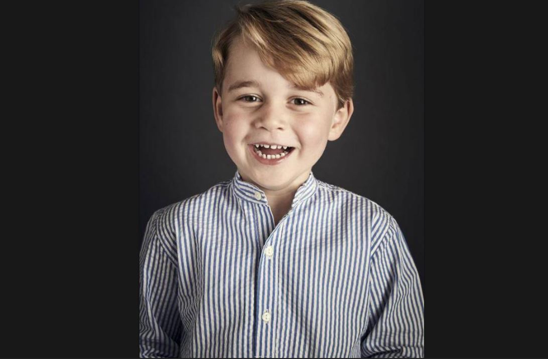 Difunden nueva foto del príncipe Jorge en su cumpleaños número cuatro