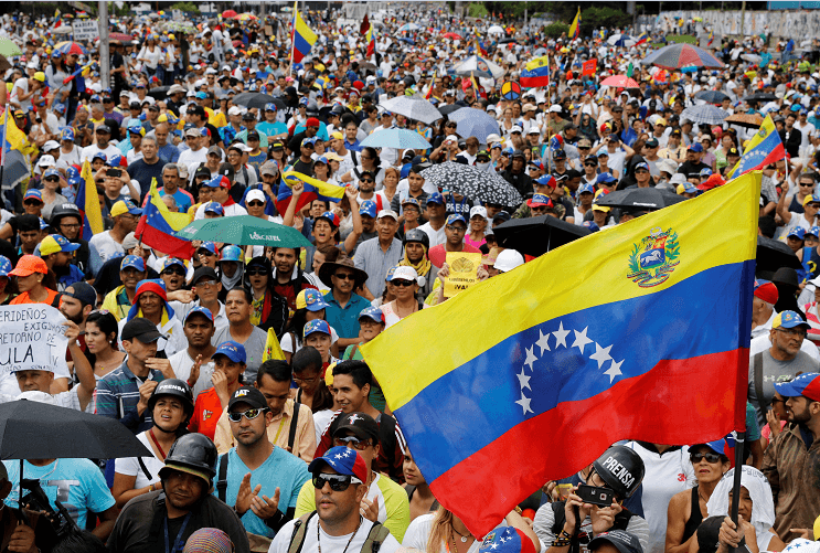 Protestas en Caracas contra el presidente de Venezuela, Nicolás Maduro