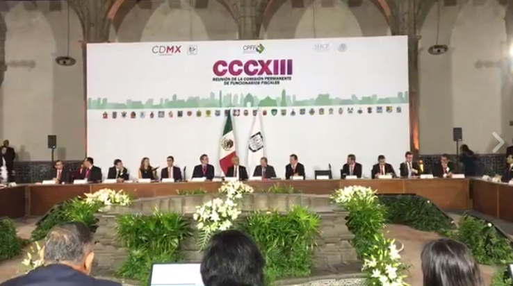 Reunión de funcionarios fiscales en la CDMX