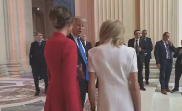 Vídeo: Trump esposa Francia Macron