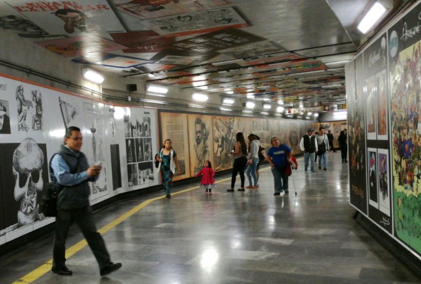 Metro, Zapata, Caricaturistas, Miguel angel mancera, Museo de la caricatura, Supersabios, Linea 12