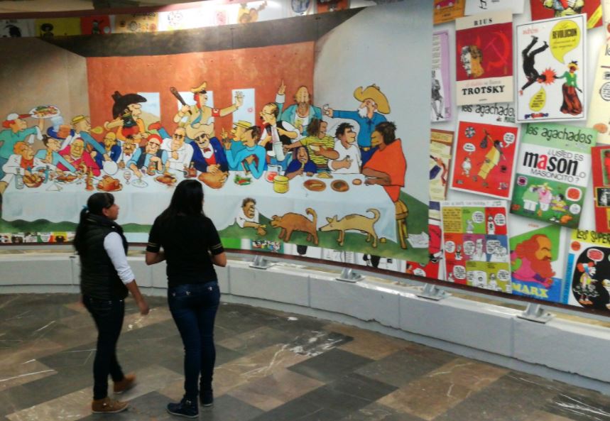 Metro, Zapata, Caricaturistas, Miguel angel mancera, Museo de la caricatura, Supersabios, Linea 12