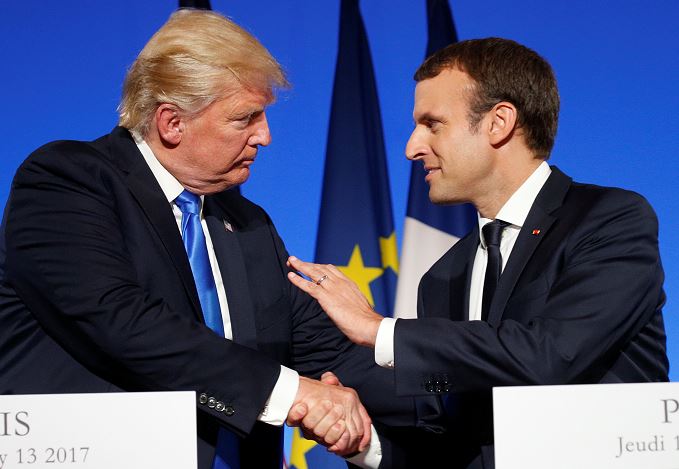 Trump, Criticas, Francia, Campaña Electoral, Visita, Paris, Periodista, Emmanuel Macron