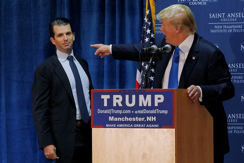 Donald Trump y su hijo Donald Jr. (Reuters/Archivo)