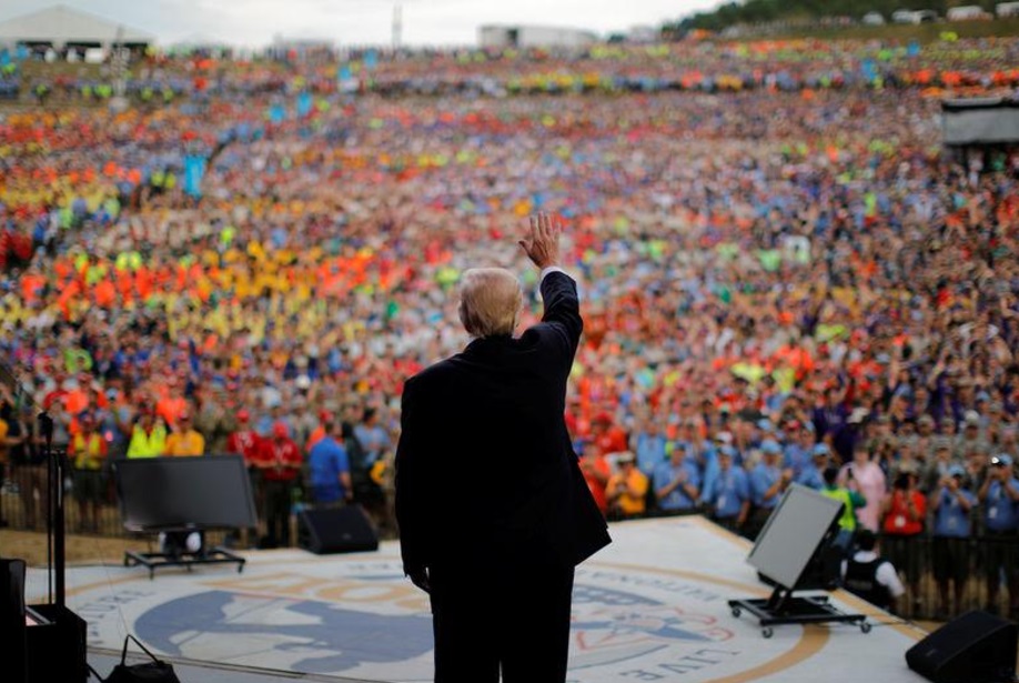 Donald Trump, Cumbre Scout, Virginia Occidental, Estados Unidos