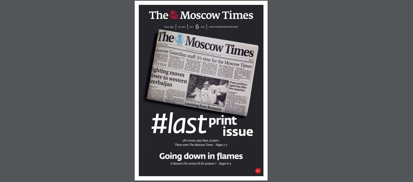 The Moscow Times se despide de su versión impresa – N+