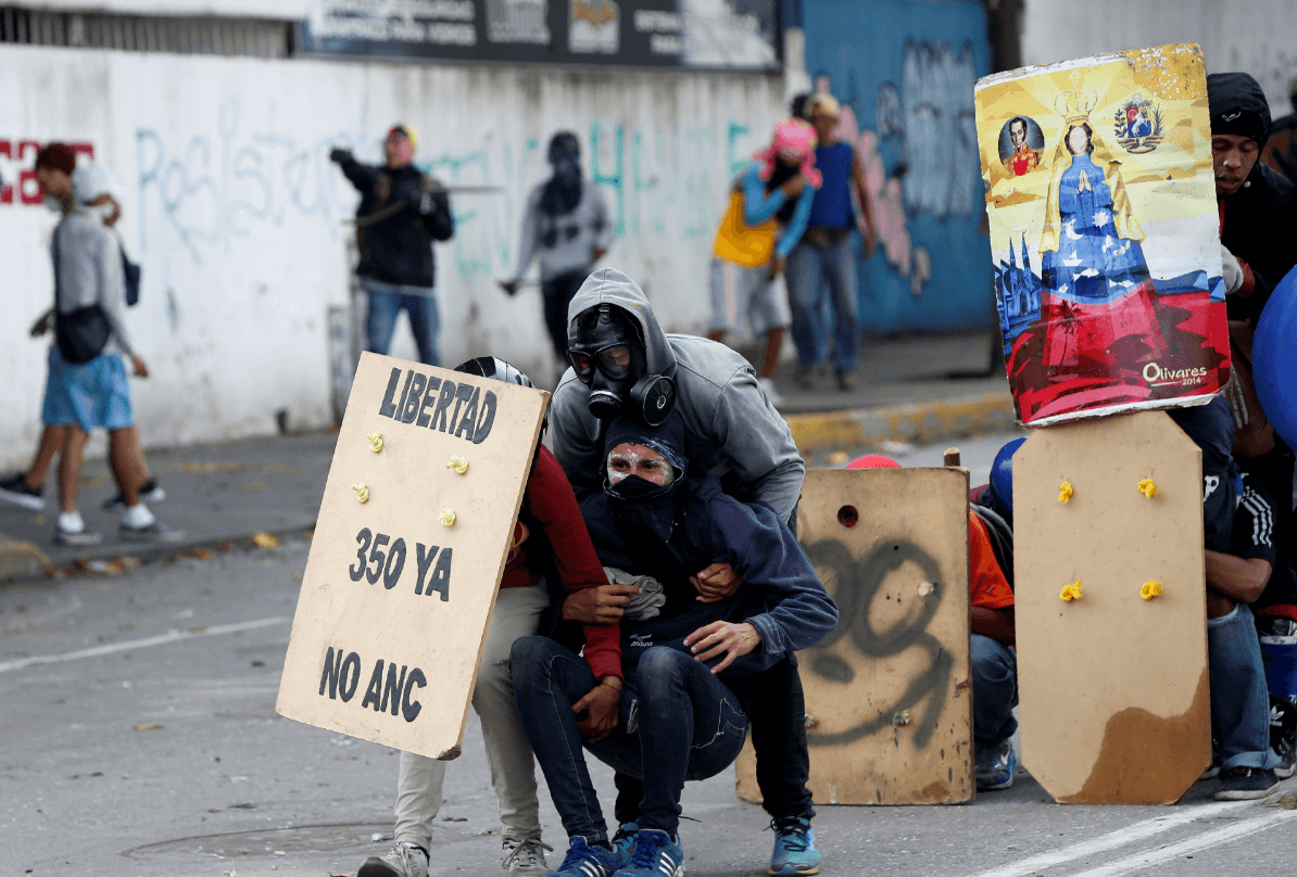 Protestas en Venezuela durante paro civico