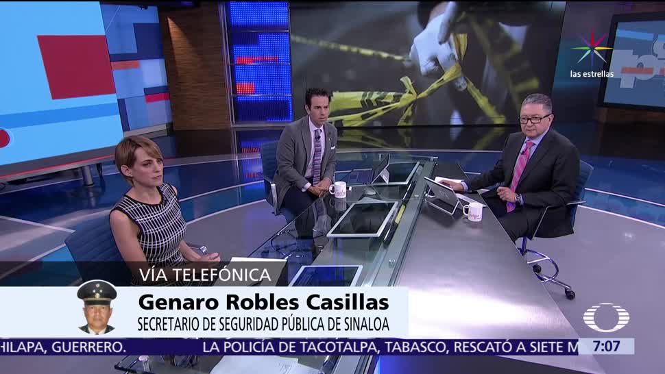Genaro Robles Casillas, secretario de Seguridad Pública, Sinaloa, Despierta con Loret
