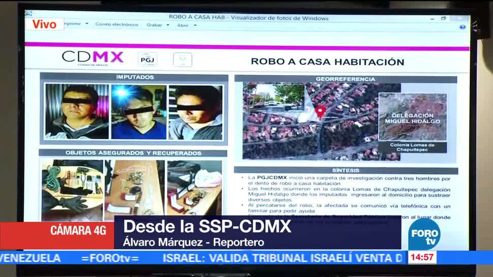 Detienen Ladrones Casa-Habitacion Cdmx Autoridades Capitalinas Miguel Hidalgo