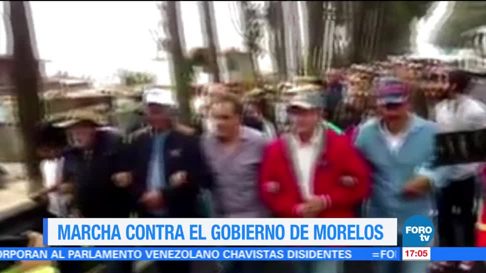 Marchan Contra Gobernador Morelos Graco Ramirez Caravana