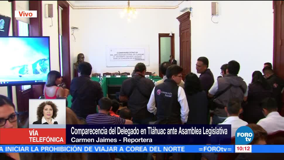 Delegado Tláhuac Comparecerá Asamblea Legislativa
