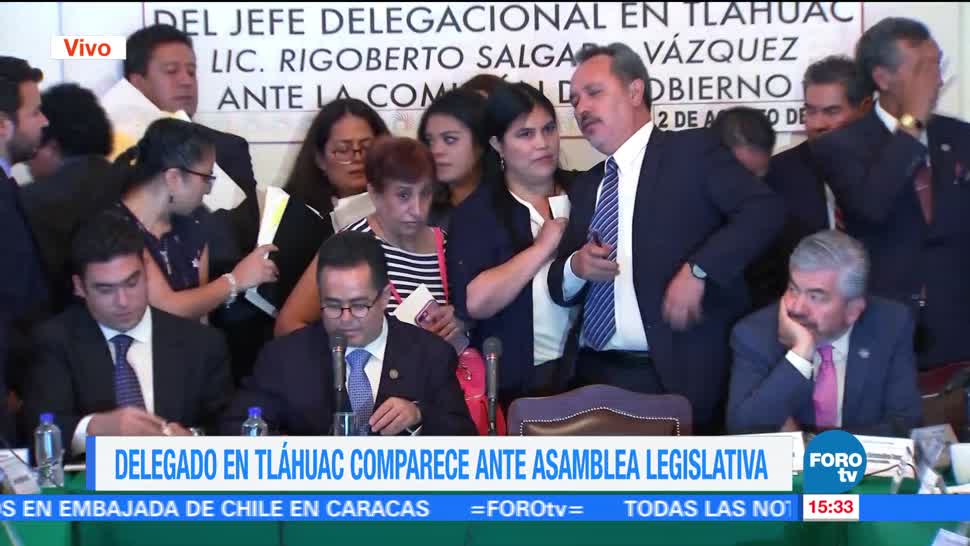 Delegado Tláhuac va antes concluyera comparecencia