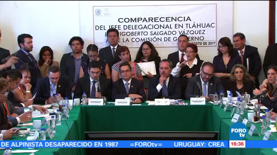 Comparece delegado Tláhuac Asamblea Legislativa Rigoberto