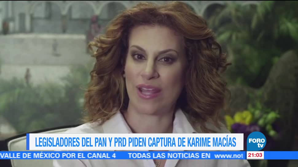 Legisladores piden captura de Karime Macías