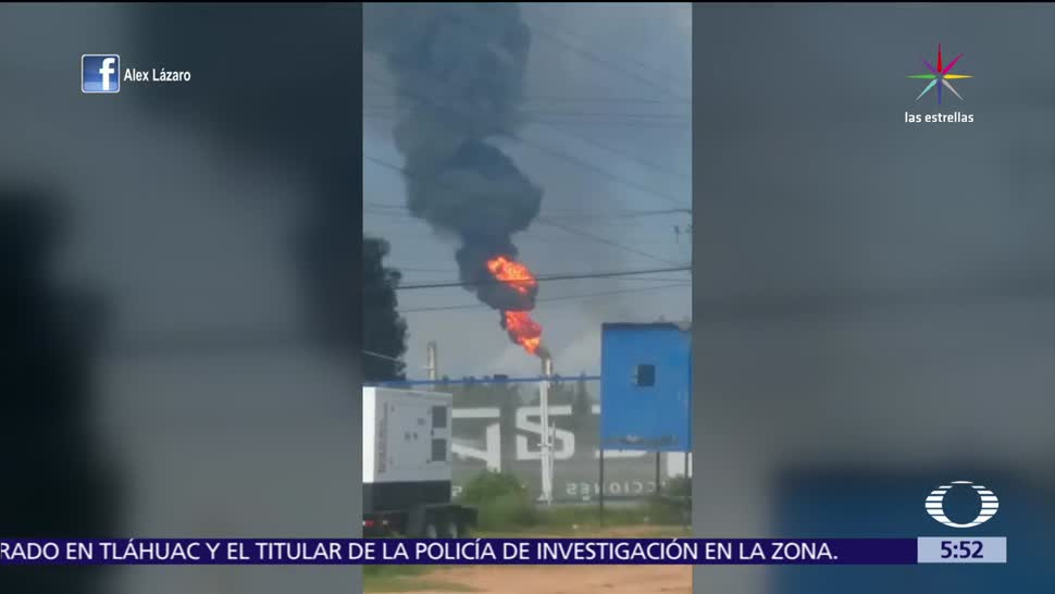 Incendia Refineria Hidalgo Chimenea Planta Catalitica Tula
