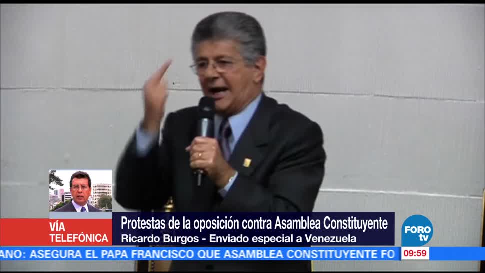 Protesta Oposicion Venezolana Instalacion Asamblea Constituyente