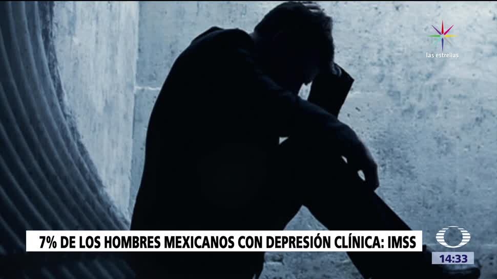 Hombres mexicanos con problemas de depresión