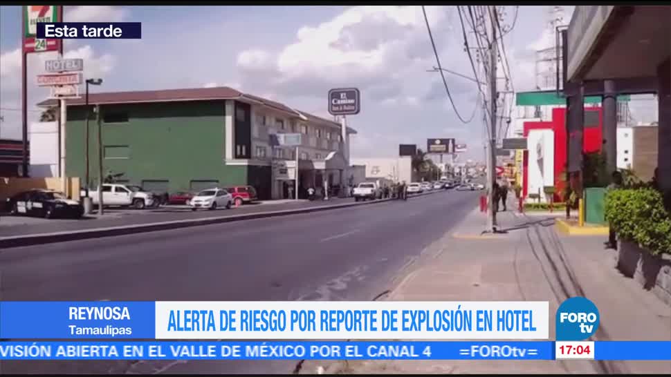 Investigan explosión en hotel de Reynosa
