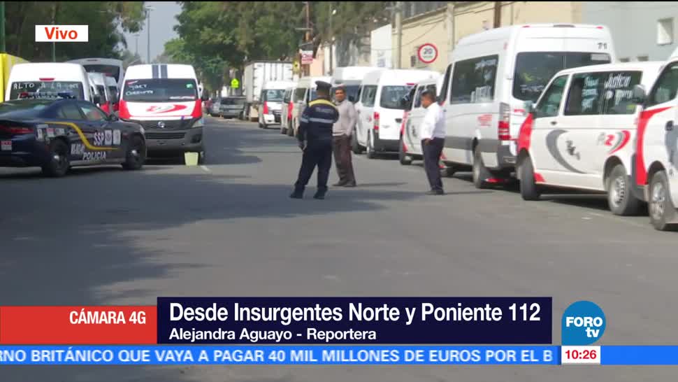 Transportistas Bloquean Insurgentes Norte Poniente 112