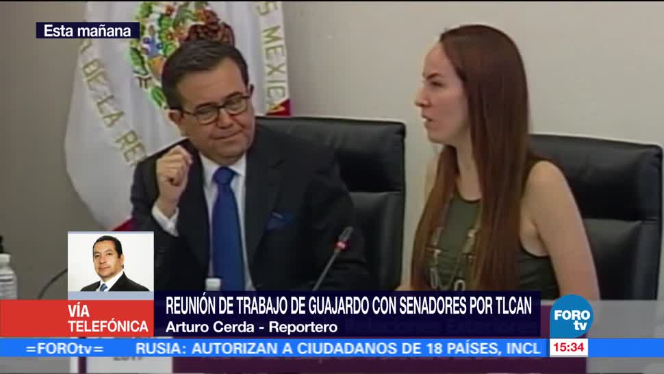 Guajardo Reune Senadores TLCAN Secretario Economia Ildefonso Guajardo
