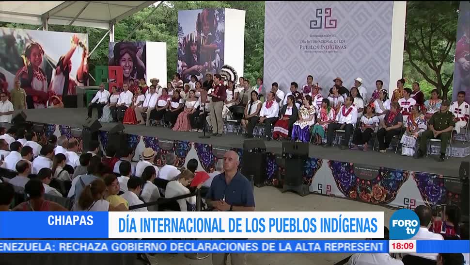 EPN Encabeza Dia Internacional Pueblos Indigenas Chiapa De Corzo Chiapas