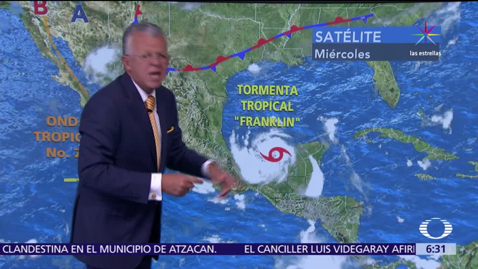 'Franklin', provocará, tormentas, Veracruz