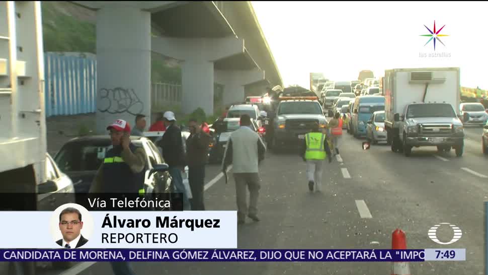 Registran Carambolas Autopista México Puebla