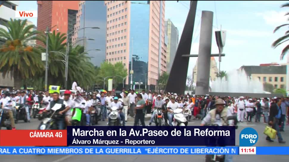 Cerrado, Paseo, Reforma, manifestantes