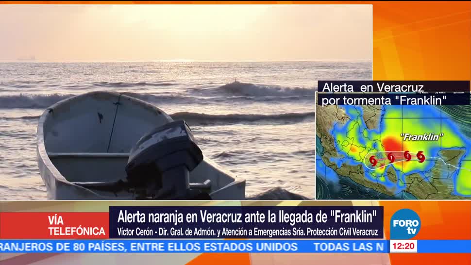Alerta, Veracruz, llegada, Franklin