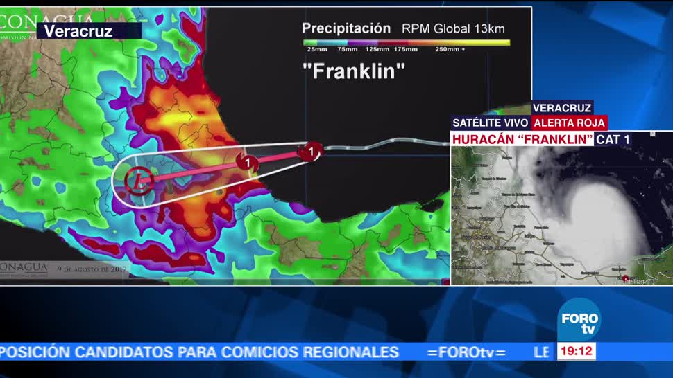 ‘Franklin’ Ya Es Huracán, Hay Alerta Roja En Veracruz