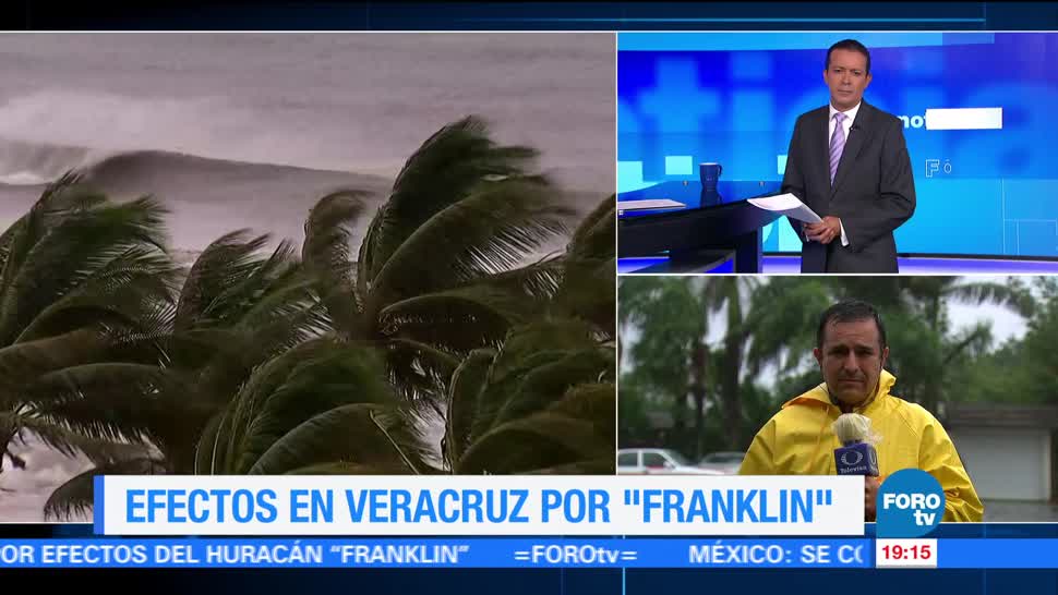 En Veracruz, 90 municipios en riesgo por ‘Franklin’