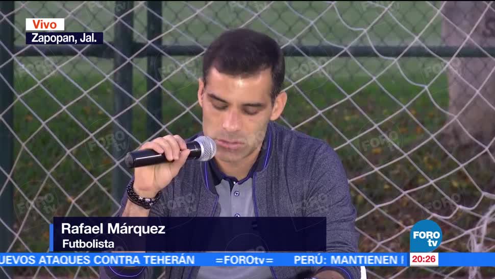 Rafa Márquez ofrece mensaje a medios