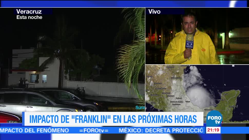 ‘Franklin’ impactará en las próximas horas en Veracruz