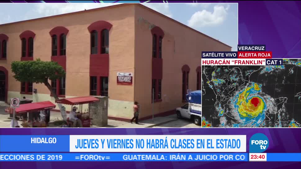 Suspenden clases en Hidalgo por Franklin