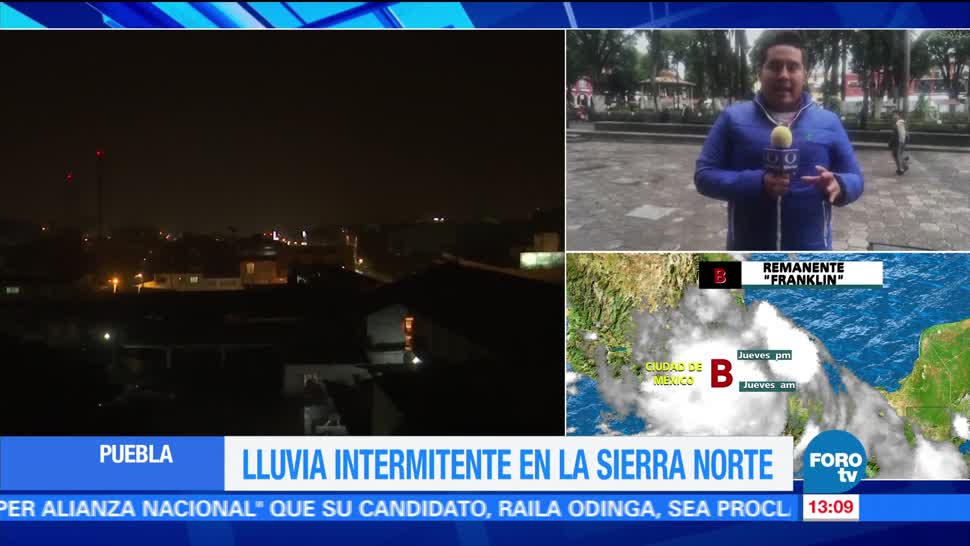 Lluvias intermitentes sierra norte de Puebla