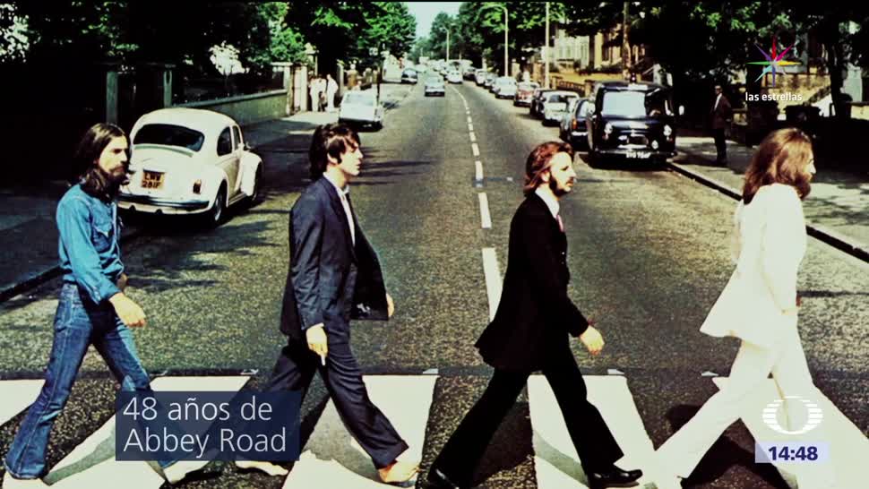 Foto Los Beatles Abbey Road cumple