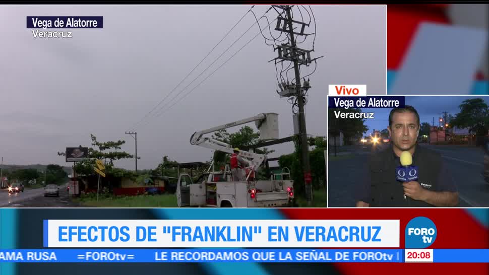 Veracruz se recupera tras el paso de 'Franklin'