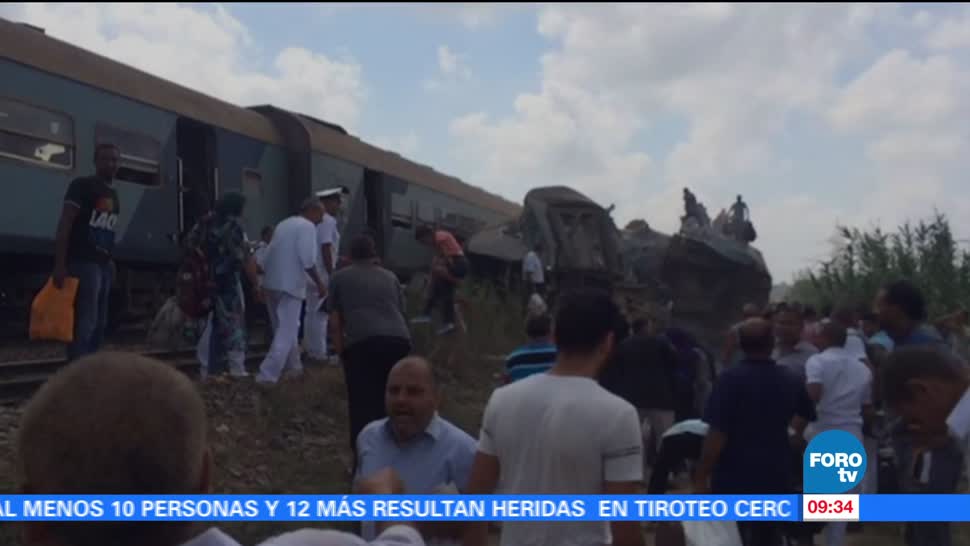Decenas muertos choque trenes norte Egipto