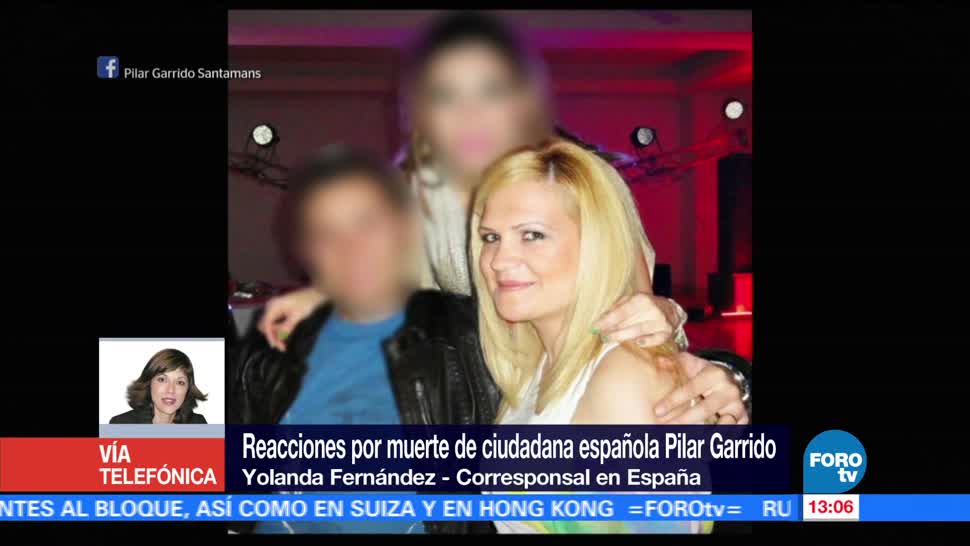 Conmociona muerte de española Pilar Garrido