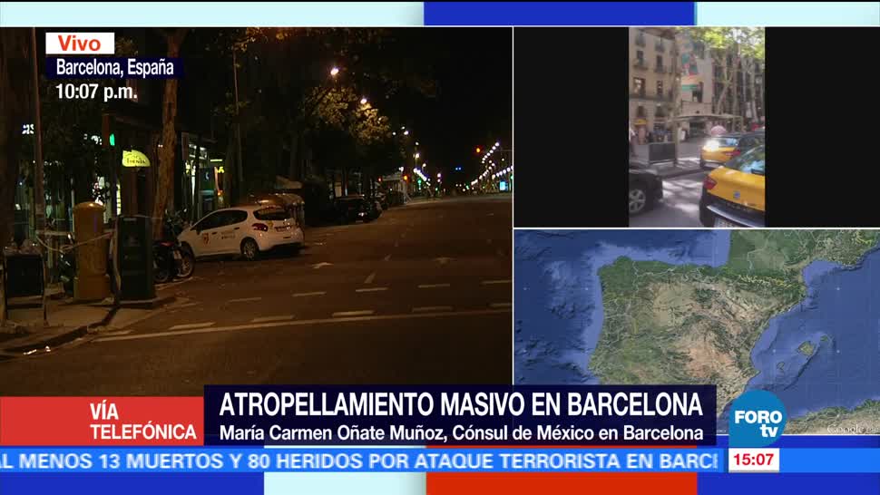 Confirma cónsul México no víctimas Barcelona