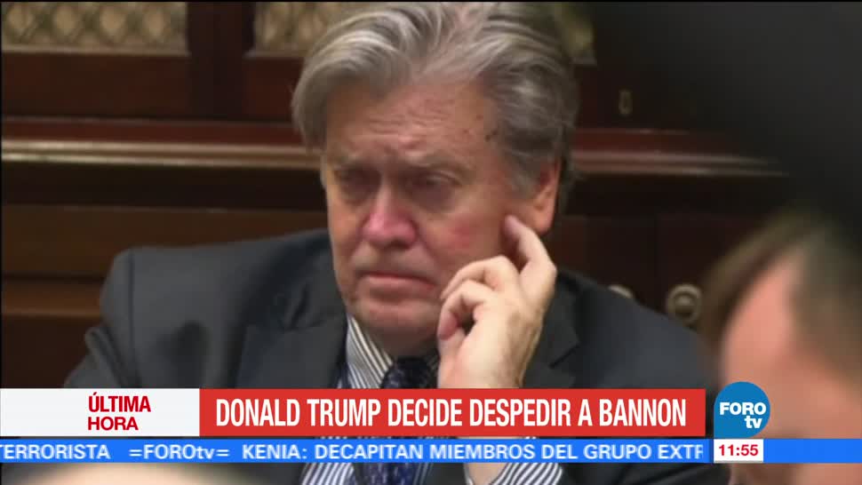 Donald Trump Despide Asesor Steve Bannon