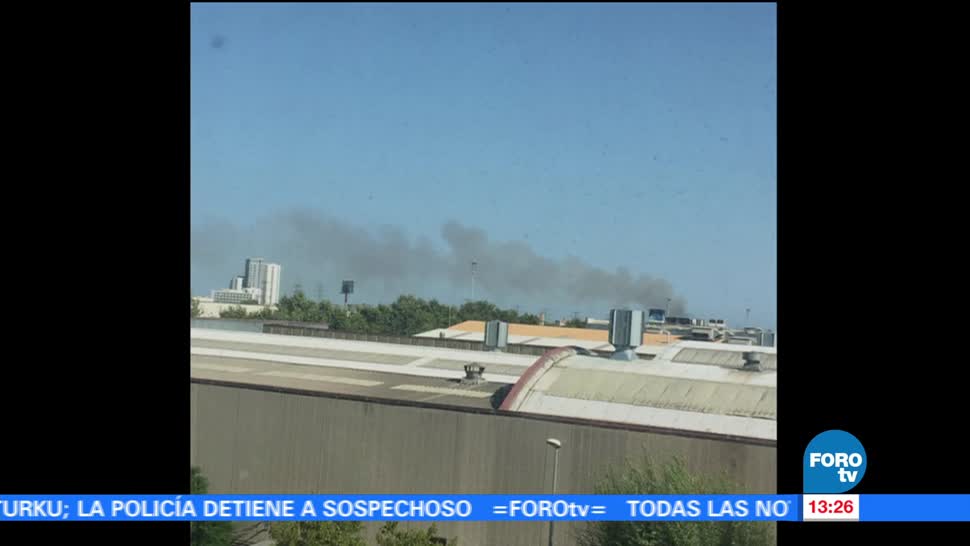 Reportan Incendio Inmediaciones Aeropuerto Barcelona Redes Sociales