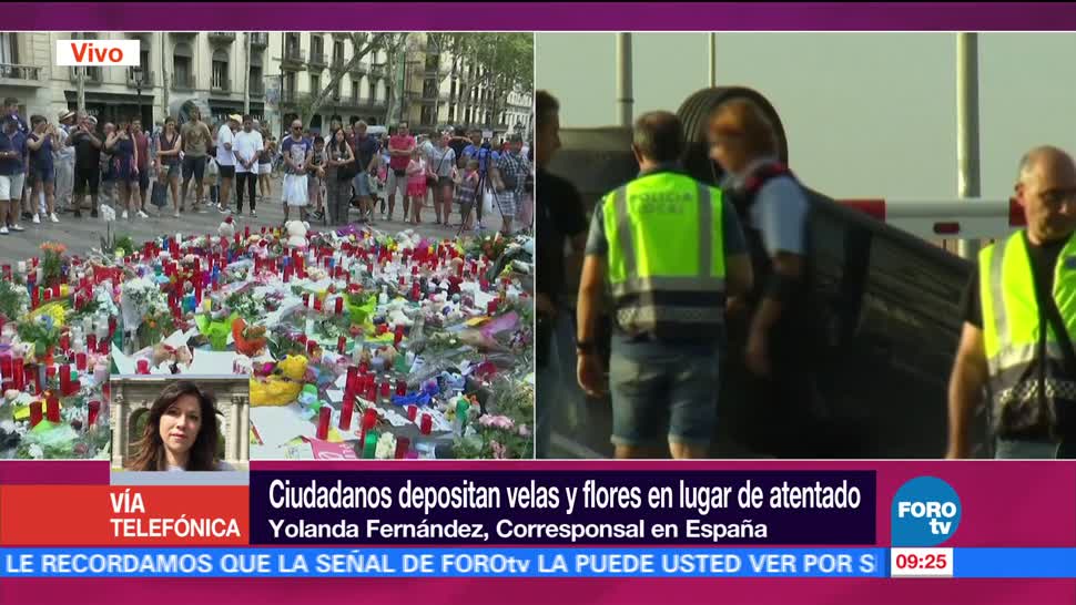 Realizan Muestras Afecto Atentado Terrorista Barcelona