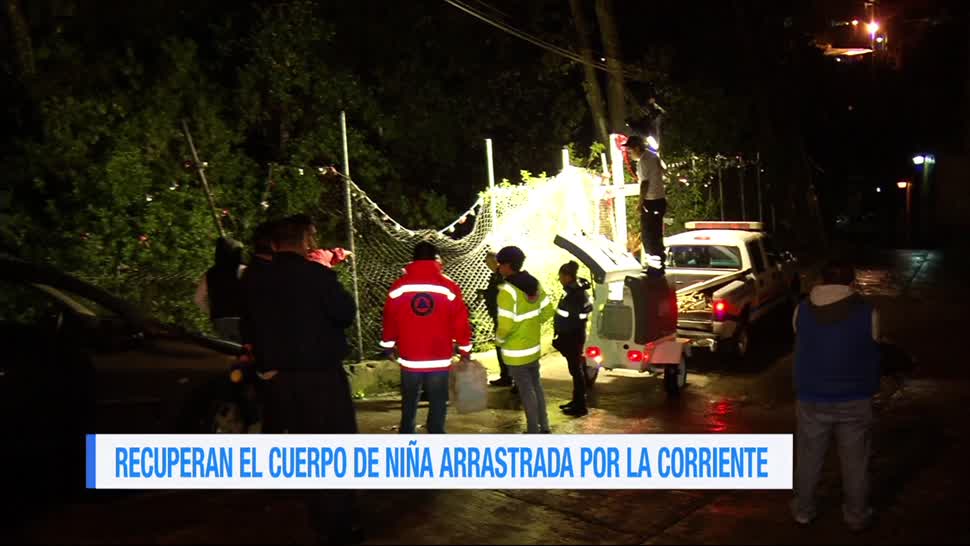 Recuperan el cuerpo de la niña extraviada en Álvaro Obregón